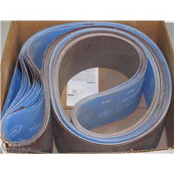 APPROX 55 NORTON 4" GRIT 240 SANDING BELTS