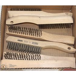 LOT OF 6 OSBORN STAINLESS STEEL WIRE BRUSHES