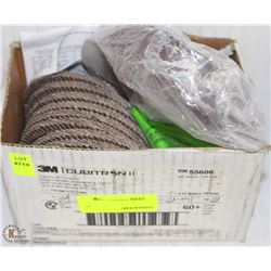 LOT OF 3M CUBITRON FLAP DISCS & ROLLOC UNITIZED