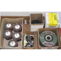 FLAT OF ABRASIVE DISCS, BRUSHES AND FLAP DISCS