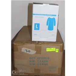 CASE OF DISPOSABLE GOWNS SIZE LARGE