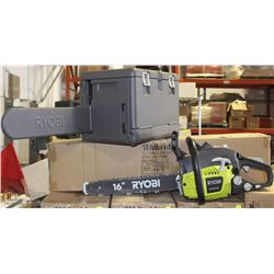 RYOBI 16" GAS POWERED CHAIN SAW WITH CASE