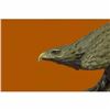 Image 2 : Falcon American Eagle Bronze Sculpture on Marble Base Statue