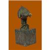 Image 4 : Falcon American Eagle Bronze Sculpture on Marble Base Statue