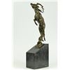 Image 6 : Male Deer Stag Buck Jumping Bronze Sculpture Wild Life on Mrable Base Statue