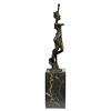 Image 1 : Decorative bronze sculpture on marble base