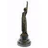 Image 6 : Egyptian Dancer Bronze Statue on marble base Sculpture