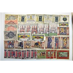 Notgeld group, ca.1921-22 Issues.