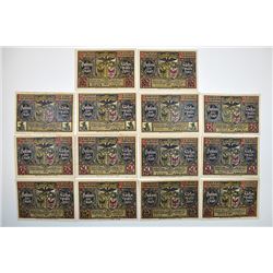 Notgeld group. Spree, 1921 Issues