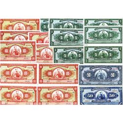 Banco Central De Reserva Del Peru, 1952 to 1968 Issues, mostly CU condition.
