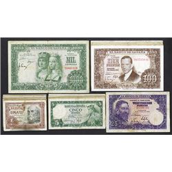 Banco de Espana. 1953-57 dated issues.