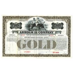 Armour and Co., 1918 Specimen Bond