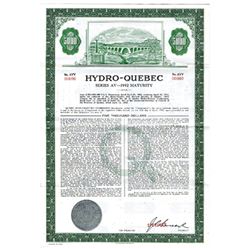 Hydro-Quebec, 1966 Specimen Bond