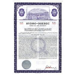 Hydro-Quebec, 1966 Specimen Bond