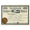 Image 1 : Rochester Hydraulic Motor Co., 1881 Stock Certificate.