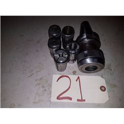 Holder BT-40 to Collet TG-100 with 5 collets