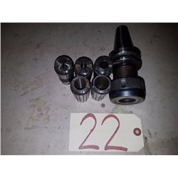 Holder BT-40 to Collet TG-100 with 5 collets