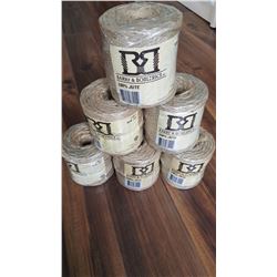 lot of 5 brand new jute twine  223' rool