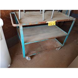 Industrial 3 shelf cart