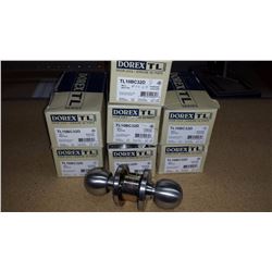 Lot of 6 brand new Dorex door lock in stainless steel