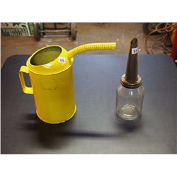 Oil Measuring Can, Oil Bottle
