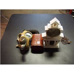 Gas Mask, Electrical Clock