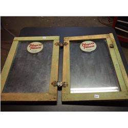 Player's Please Advertising Glass Cabinet Doors (2) (Original)