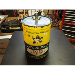 Co-op Maple Leaf 5 Gallon Oil Pail