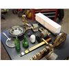 Image 1 : Lot of Misc. (Glass, Insulators, Pool Cue Holder Etc.)