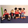 Image 1 : Mickey (2), Popeye & Olive Oyl Dolls