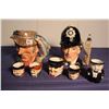 Image 1 : Royal Doulton Toby Mug's (2) W/ Smaller “Toby's” (5)