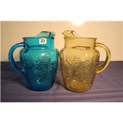 Vintage Glass Pitchers (2)