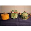 Image 1 : Ceramic Teapot, Cookie Jar & Cheese Plate