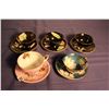 Image 1 : Footed Cup & Saucer Set (2) & Occupied Japan Cup & Saucer Sets (3)