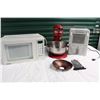 Image 1 : Danby Microwave, Kitchen Aid Mix Master & Heater (All Working)