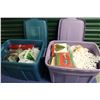 Image 1 : Lot of Christmas Related Decorations With Rubbermaid Tubs