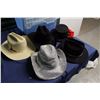 Image 2 : Lot of Vintage Cowboy Hats & Christmas Related Decorations With Storage Tot