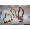Image 1 : Metal Jewelry 3 Necklaces