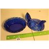 Image 3 : Cobalt Blue 7" Hen On Nest