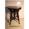 Image 1 : Vintage Claw Foot Dark Walnut Piano/Organ Stool