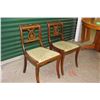 Image 1 : Matching Pair Of Wooden Chairs