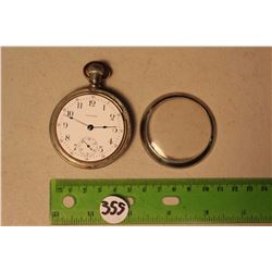 Waltham Pocket Watch, Deer Engraved Back Plate