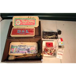 Lot of Office Related Misc, Wooden Advertising, Drum Stick