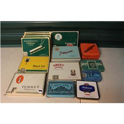 Lot of Assorted Vintage Tins, Cigarette Flats, Etc (14)