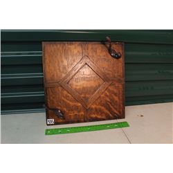 Quarter Cut Oak Paneled Coat Hanger