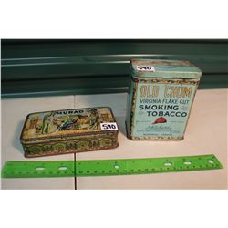 Two Cigarette Tins (Old Chum, Murad)