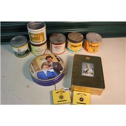 Assorted Tobacco Tins & Royalty Tins (10)