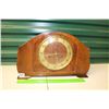 Image 1 : 2 Keyhole Walnut Mantle Clock (Serviced & Working W/Key)