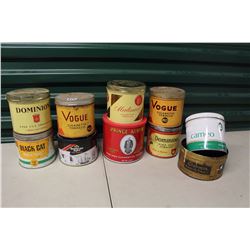 Assorted Tobacco Tins (10)