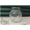 Image 2 : Glass Cookie Jar W/ Lid